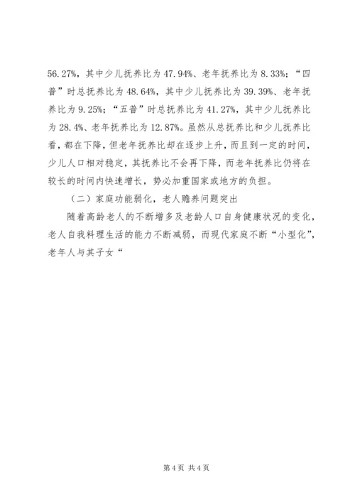 县政府人口老龄化发展情况调研报告 (5).docx