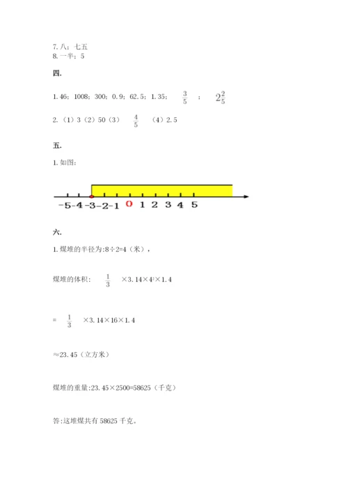 西师大版数学小升初模拟试卷及1套参考答案.docx