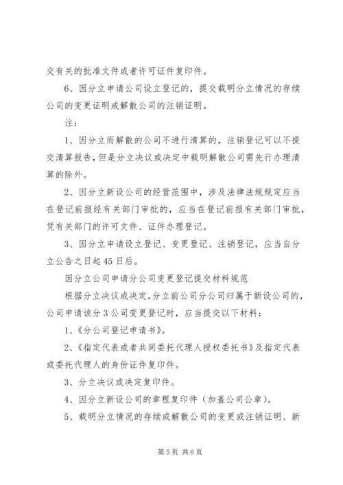 公司合并、分立提交材料规范.docx