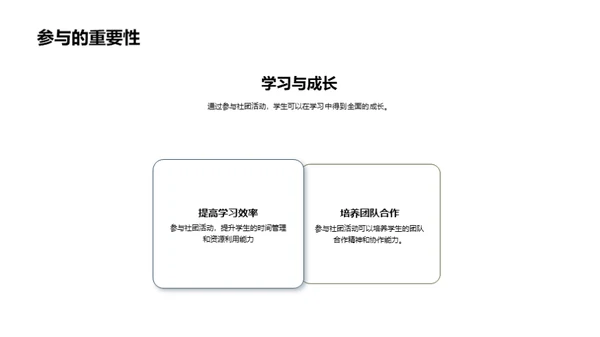 社团活动的魅力