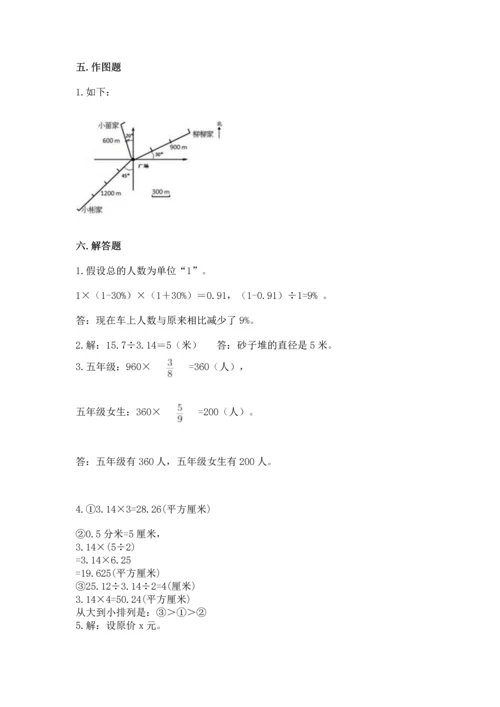 小学六年级上册数学期末测试卷精品【夺分金卷】.docx