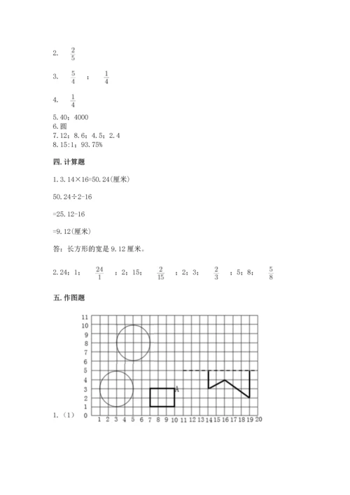 人教版六年级上册数学期末检测卷精品（精选题）.docx