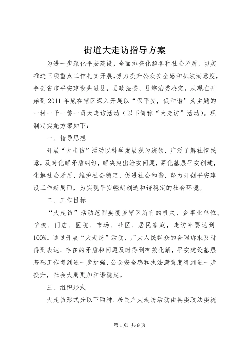 街道大走访指导方案.docx