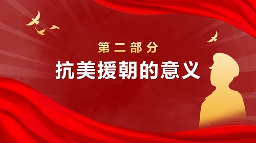 抗美援朝胜利纪念日ppt模板