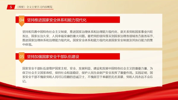 总体国家安全观学习纲要ppt党建