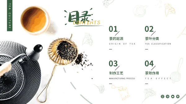 茶叶文化知识分享茶社茶道喝茶通用PPT模板
