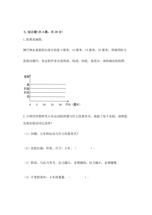 教科版科学四年级上册期末测试卷精品（典型题）.docx