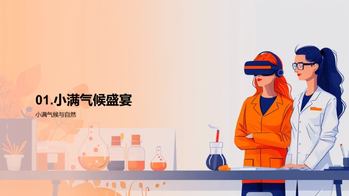 小满节气科学讲座PPT模板