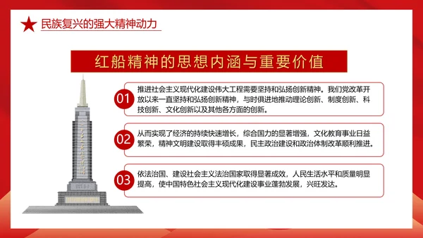 红船精神学习，党建红色文化PPT模板