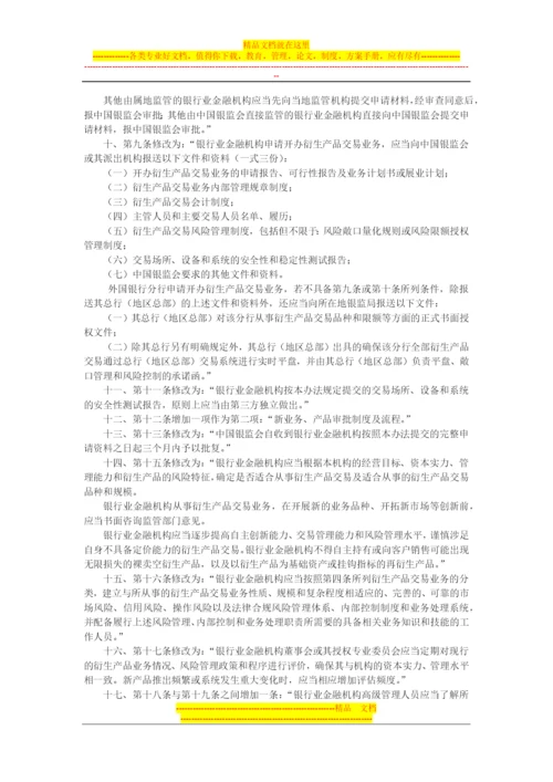 银行业金融机构衍生产品交易业务管理办法.docx
