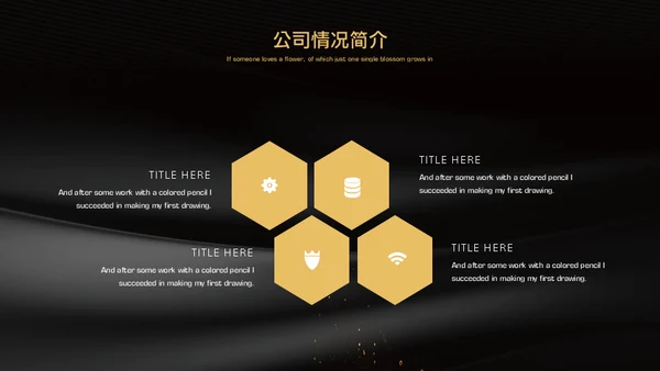 黑金奢华高端房地产商业计划书通用PPT模板