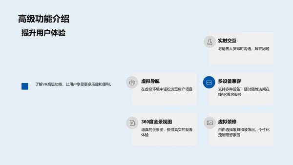 VR看房操作与优势PPT模板