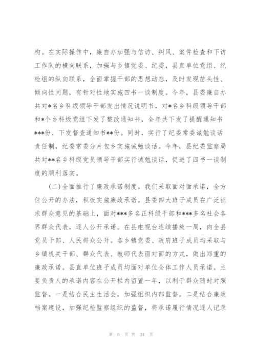 纪检干部个人工作总结.docx