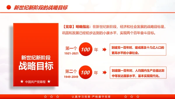 中国共产党章程党章党规学习解读PPT模板