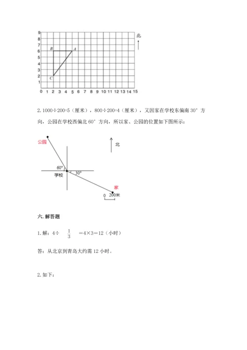 人教版六年级上册数学期中测试卷附参考答案【培优b卷】.docx