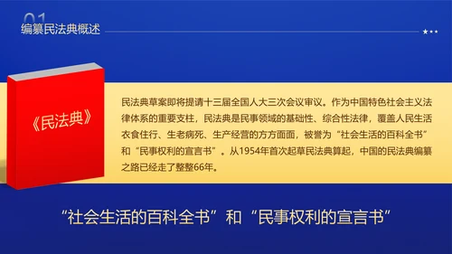 民法典法律普法精神PPT模板