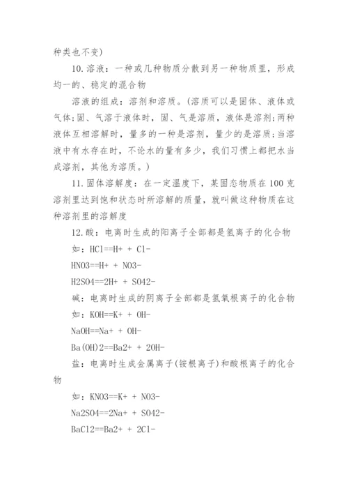 最新初中化学入门知识点总结大全.docx