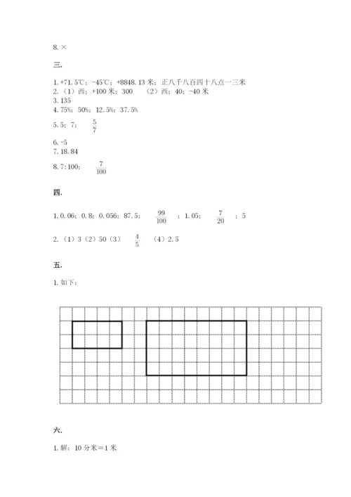 小学毕业班数学检测卷有完整答案.docx