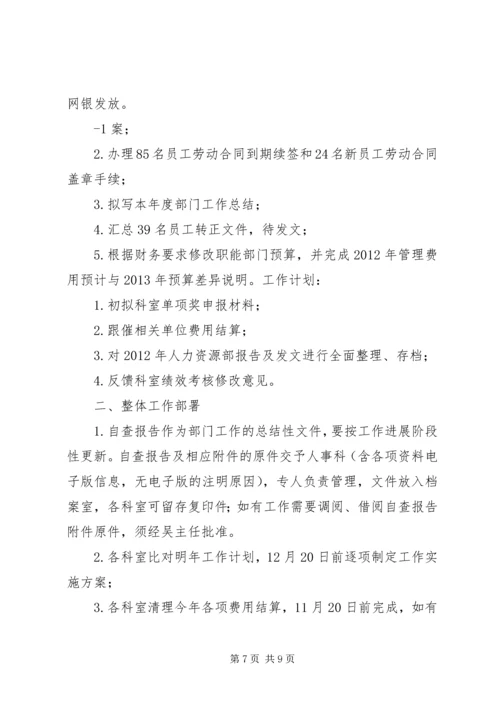 人力资源部会议记录.docx