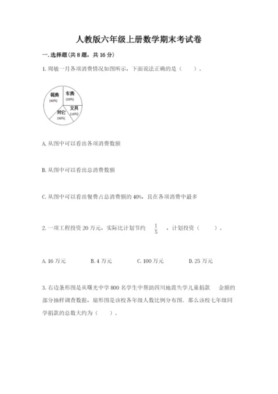 人教版六年级上册数学期末考试卷含答案（预热题）.docx