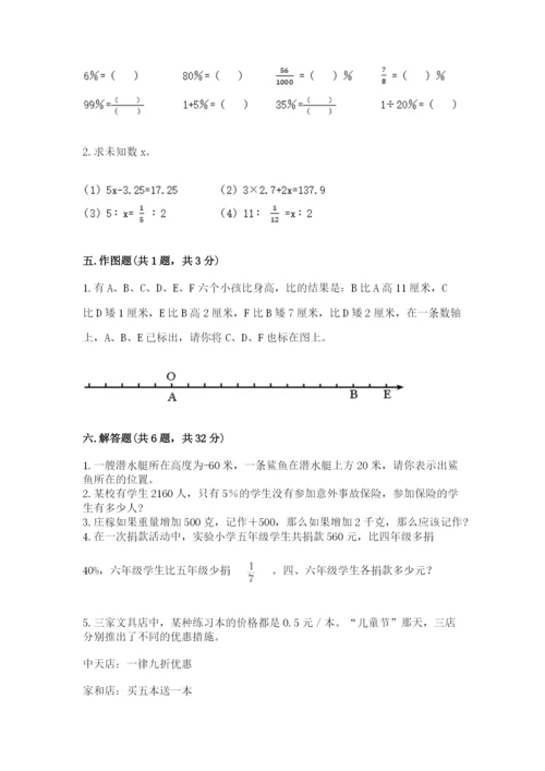 小升初数学期末测试卷精品【巩固】.docx