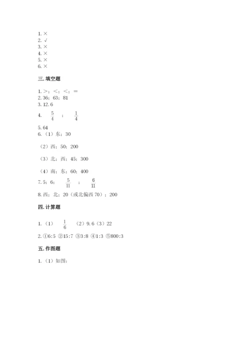 六年级数学上册期末考试卷及完整答案（夺冠系列）.docx