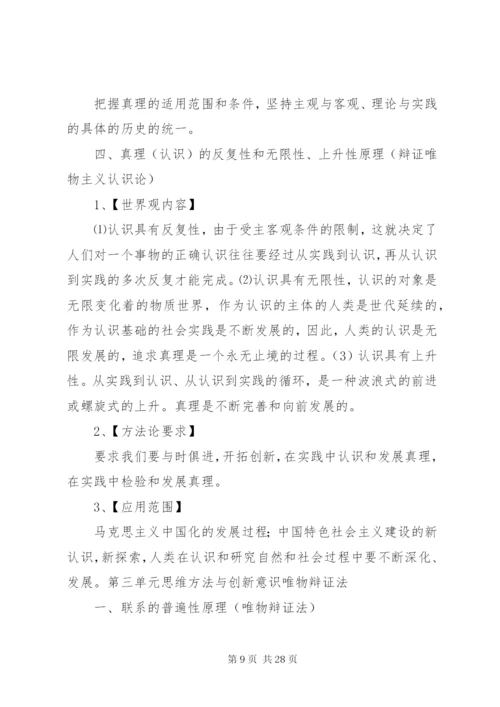 马克思主义哲学的基本原理和方法论总结 (2).docx