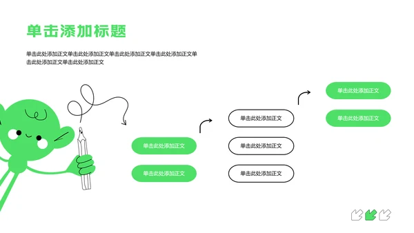 绿色扁平风年中述职汇报PPT模板