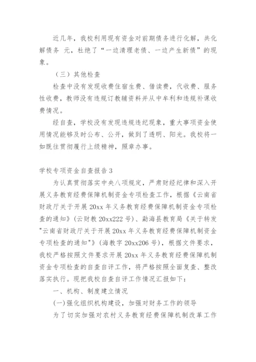 学校专项资金自查报告.docx