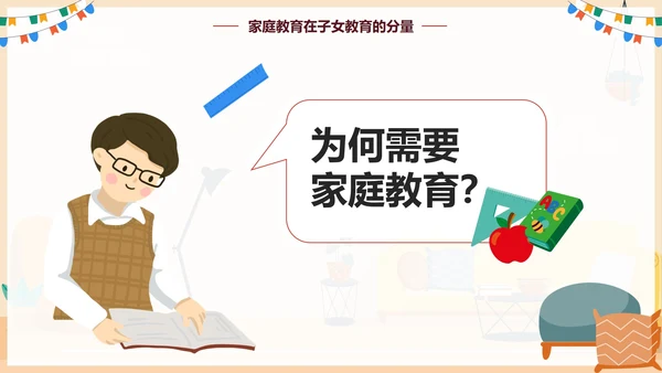 手绘卡通家庭教育家庭关系PPT模板