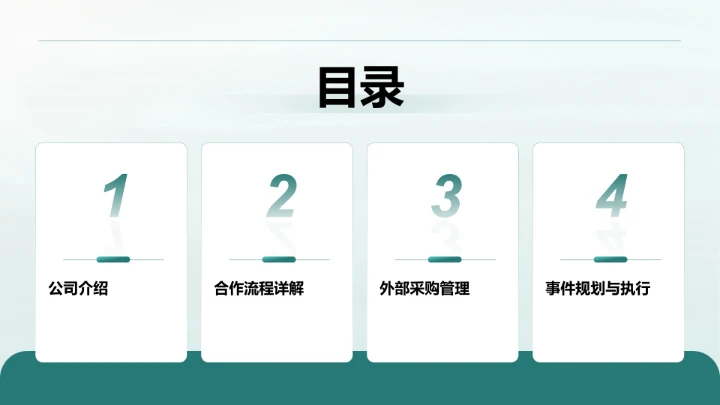 品牌合作流程说明PPT模板