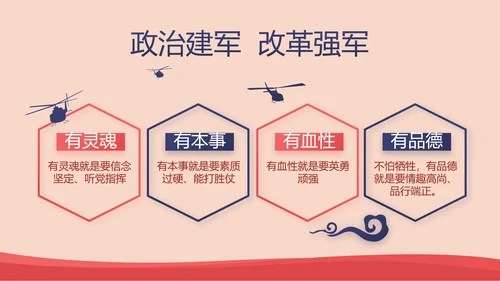 红色简约党建青年党员干部思想党课动态PPT