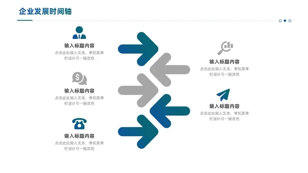通用商务风企业发展时间轴PPT图表