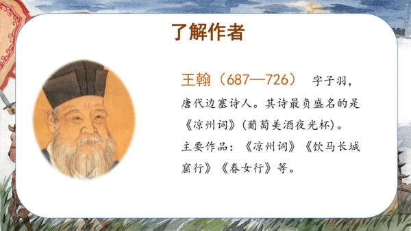 第21课《古诗三首 凉州词》（教学课件）