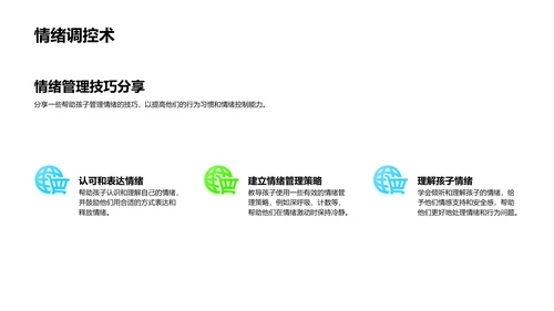 家校共育儿童习惯PPT模板