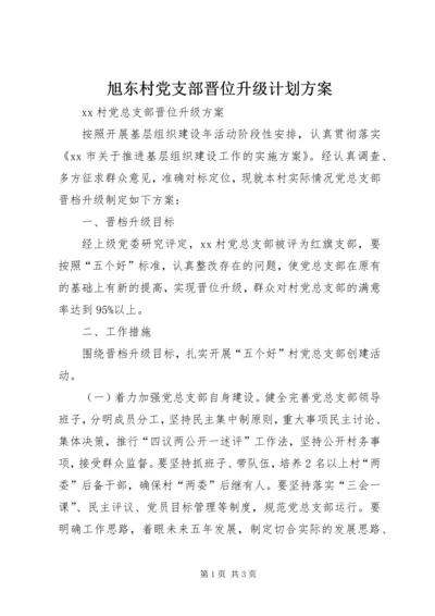 旭东村党支部晋位升级计划方案 (3).docx