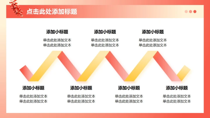 红黄色3D风春节专题企业团队活动PPT模板