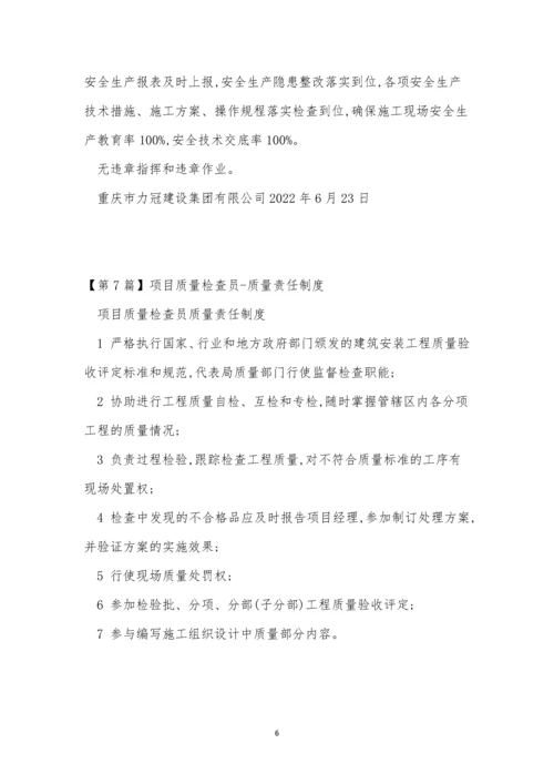 项目责任制度15篇.docx