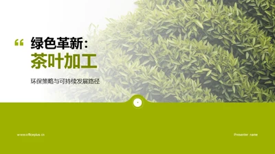 绿色革新：茶叶加工