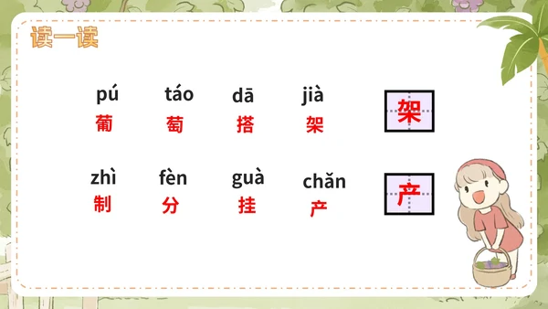 部编版语文二年级上册第十一课《葡萄沟》课件