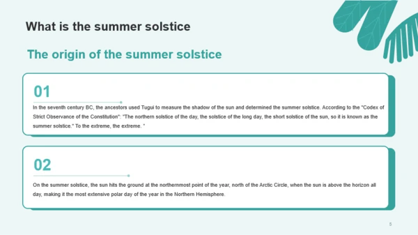 summer solstice PPT