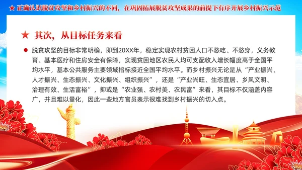 全面推进乡村振兴四个关键问题党课党建PPT
