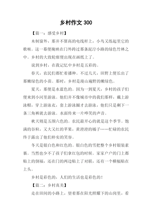 乡村作文3000.docx