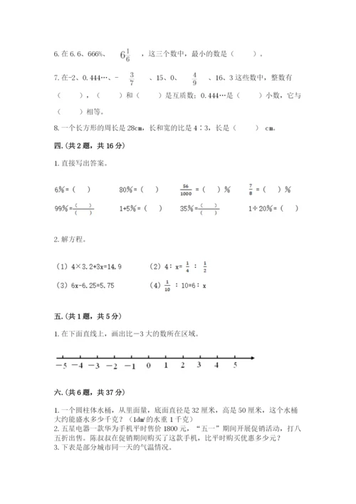 小学六年级升初中模拟试卷精品【易错题】.docx