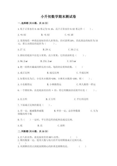 小升初数学期末测试卷精品【实用】.docx