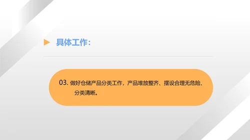 白色扁平风仓库管理工作总结PPT模板
