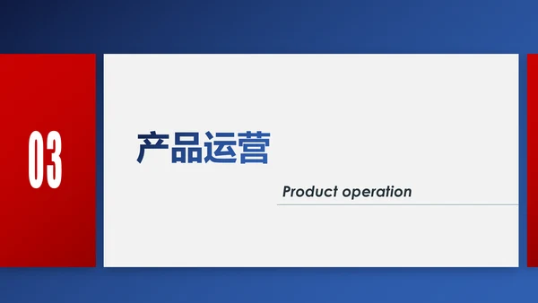 精美欧美风红蓝商业计划书PPT模板