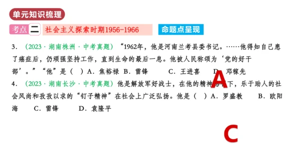 第二单元  社会主义制度的建立与社会主义建设的探索（单元复习课件）-八年级历史下册同步备课系列（部编