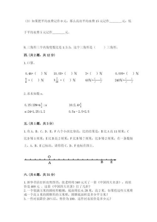 小学毕业班数学检测卷及完整答案【夺冠】.docx