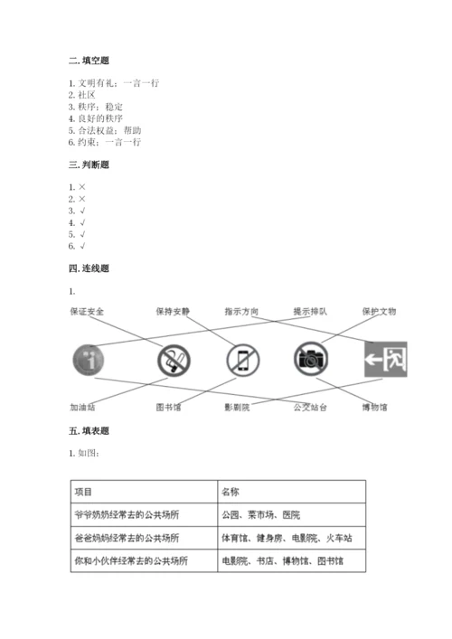 道德与法治五年级下册第二单元《公共生活靠大家》测试卷（突破训练）.docx